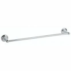 Heritage Bathrooms Heritage - Clifton Single Towel Rail - Chrome - ACC06