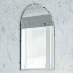Heritage Bathrooms Heritage - Arched Mirror - Chrome - AHC09 -Heritage Bathrooms Shop AHC09 D2 460