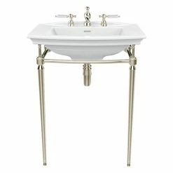 Heritage Bathrooms Heritage Abingdon Blenheim Basin & Washstand - Vintage Gold
