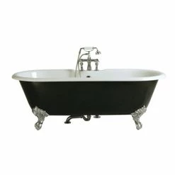 Heritage Bathrooms Heritage Buckingham Roll Top Cast Iron Bath (1700x770mm) With Feet