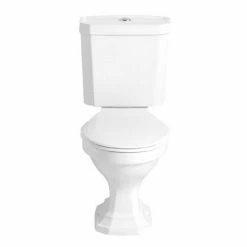 Heritage Bathrooms Heritage - Granley Deco Close Coupled Standard Height WC & Portrait Cistern