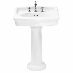 Heritage Bathrooms Heritage - New Victoria 3TH Standard Basin & Pedestal