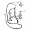 Heritage Bathrooms Heritage - Glastonbury Bath Shower Mixer - Chrome - TGRC02
