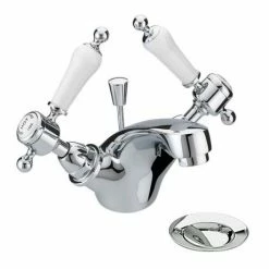 Heritage Bathrooms Heritage - Glastonbury Mono Basin Mixer With Pop-up Waste - Chrome - TGRC04