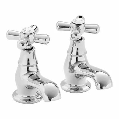 Heritage Bathrooms Heritage - Ryde Bath Pillar Taps - Chrome - TRHC01 1 Heritage Bathrooms Heritage - Ryde Bath Pillar Taps - Chrome - TRHC01
